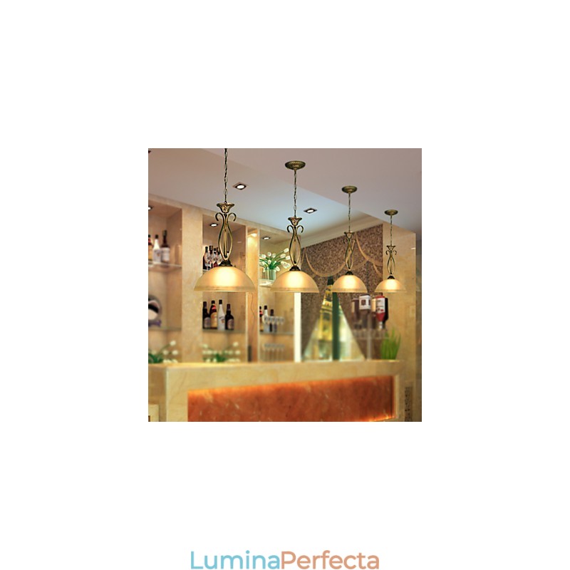 Lampa de masă Northern Rural este contemporană și idei contractate Lampă de sticlă Droplight cu un singur cap