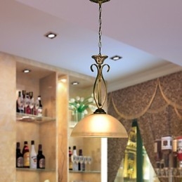 Lampa de masă Northern Rural este contemporană și idei contractate Lampă de sticlă Droplight cu un singur cap