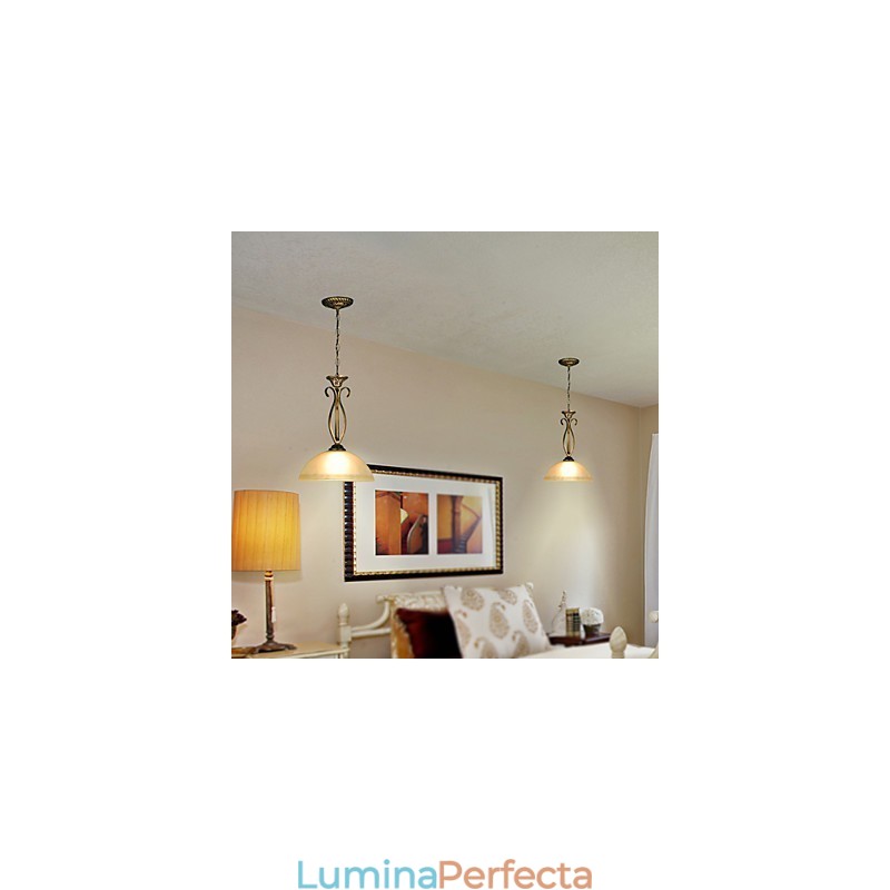 Lampa de masă Northern Rural este contemporană și idei contractate Lampă de sticlă Droplight cu un singur cap