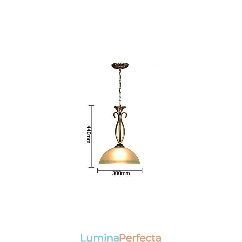 Lampa de masă Northern Rural este contemporană și idei contractate Lampă de sticlă Droplight cu un singur cap