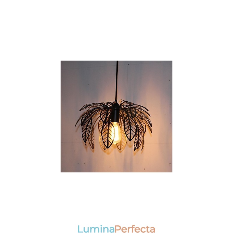 Candelabru de fier în formă de frunză, retro, simplu