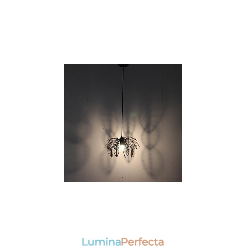 Candelabru de fier în formă de frunză, retro, simplu