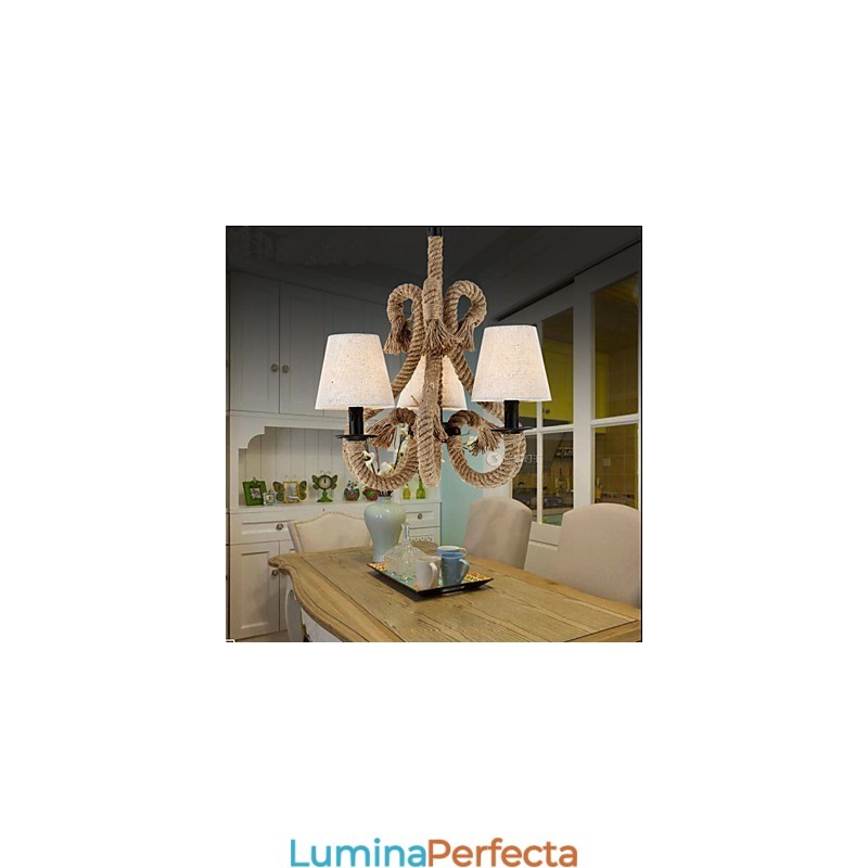 Candelabru de frânghie creativ retro minimalist