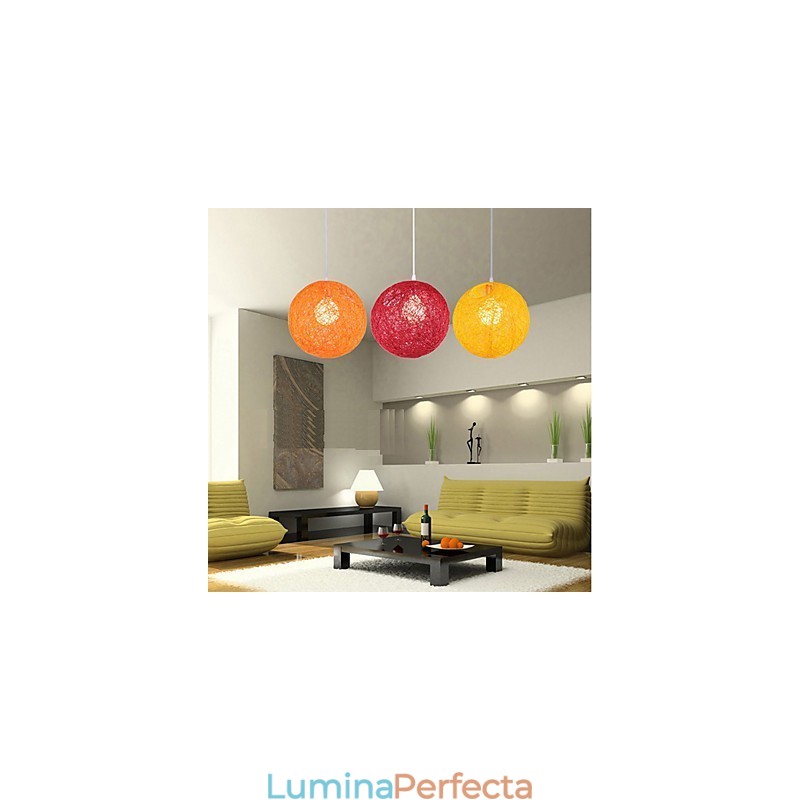 CreativeAmerican Country Creative Cany Art Culoare Droplight și lampă în formă sferică
