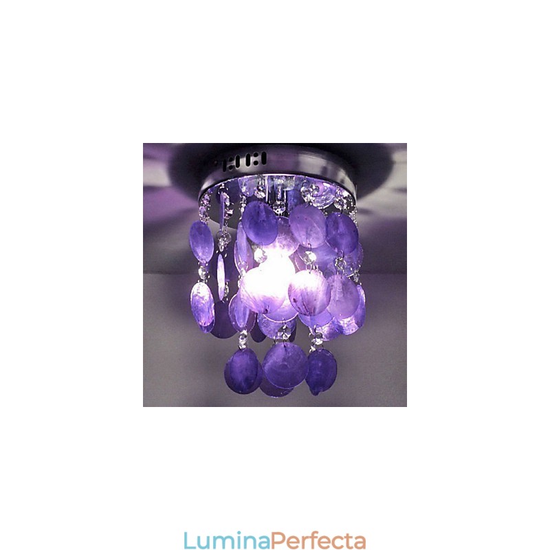 Lampă suspendată cromată în stil mini modern și contemporan