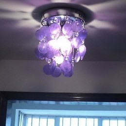 Lampă suspendată cromată în stil mini modern și contemporan