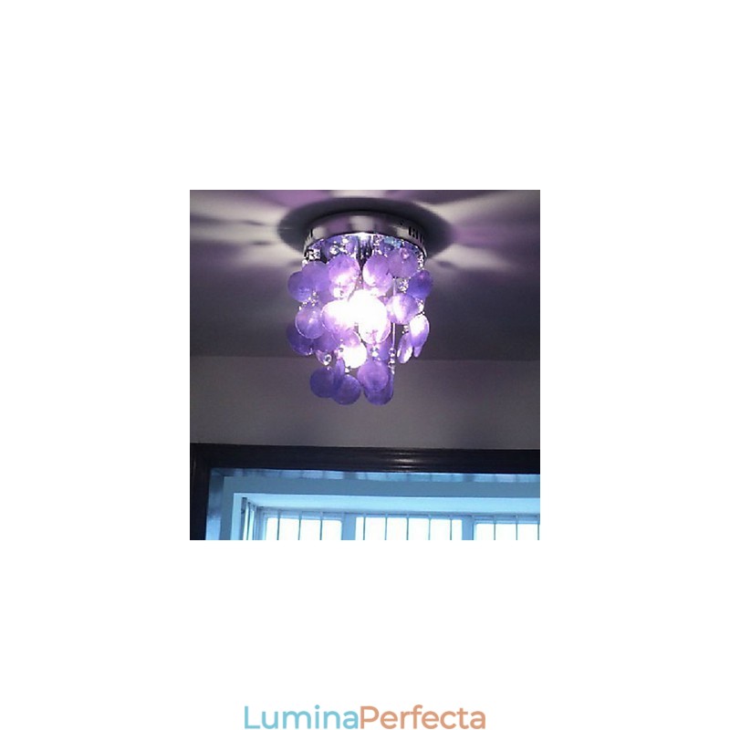 Lampă suspendată cromată în stil mini modern și contemporan