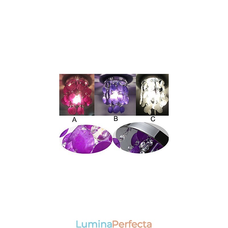 Lampă suspendată cromată în stil mini modern și contemporan