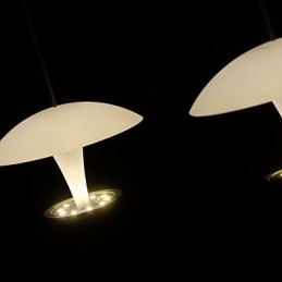 Lampă suspendată din metal cu pictură modernă