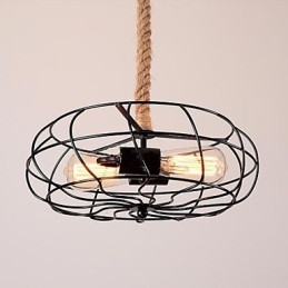Candelabru cu ventilator industrial creativ american Lron Rope vintage