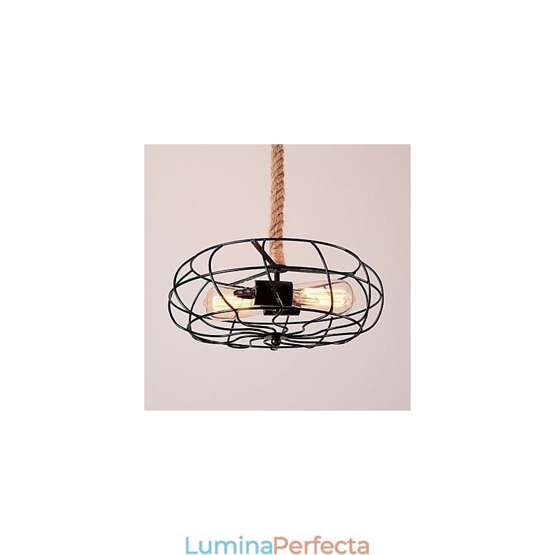 Candelabru cu ventilator industrial creativ american Lron Rope vintage