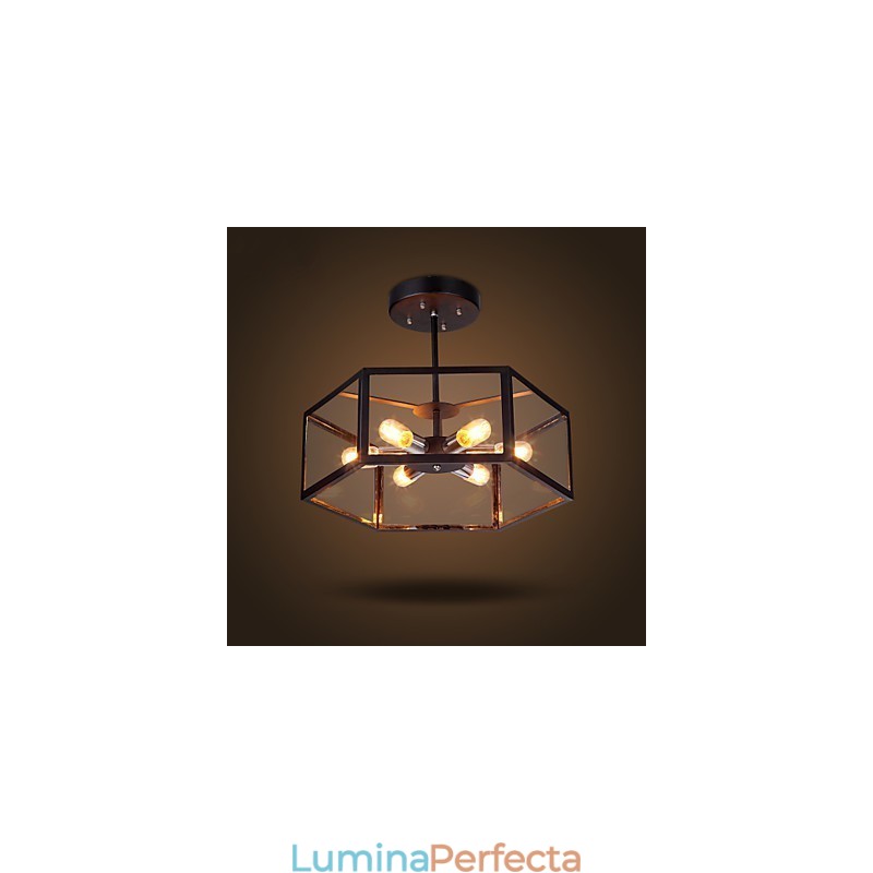 Candelabru din Sticlă Modern Minimalist Mediteranean Cafe Nordic Lampe Candelabru