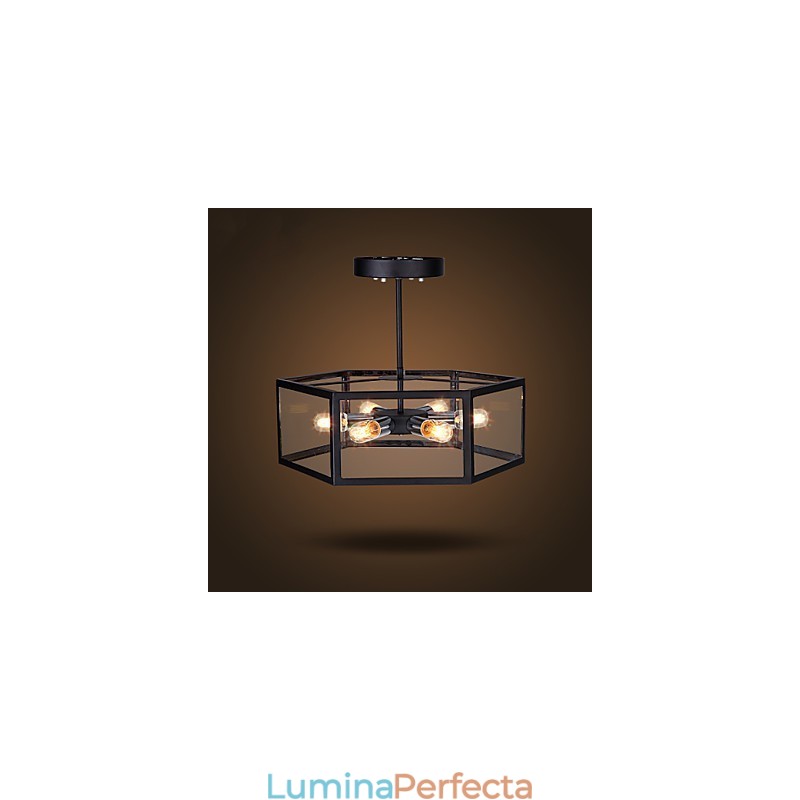 Candelabru din Sticlă Modern Minimalist Mediteranean Cafe Nordic Lampe Candelabru