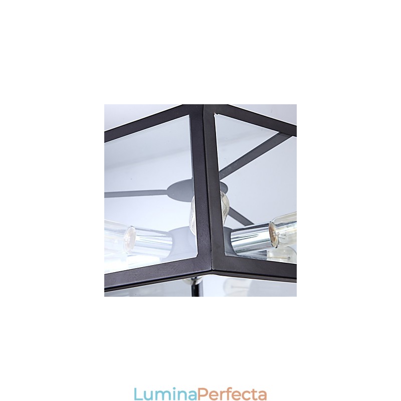 Candelabru din Sticlă Modern Minimalist Mediteranean Cafe Nordic Lampe Candelabru