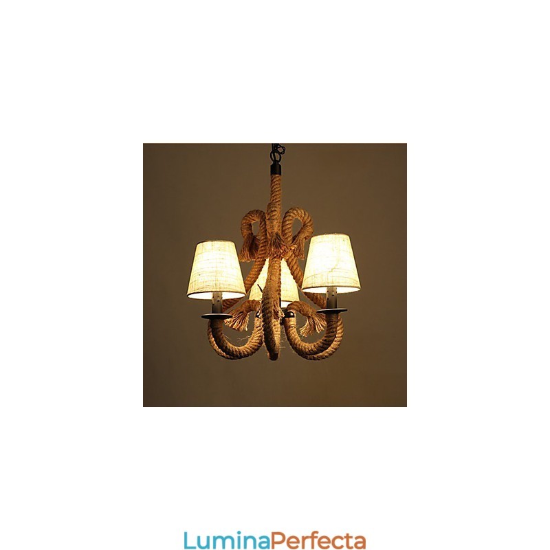 Candelabru de frânghie creativ retro minimalist