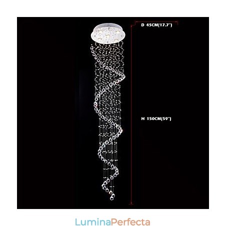 Lampă cu pandantiv de cristal Iluminare candelabru 5 lumini Canpoy argintiu Lămpi de plafon K9 Crystal Helix Lampă cu pandantiv de cristal Iluminare candelabru 5 lumini Canpoy argintiu Lămpi de plafon K9 Crystal Helix