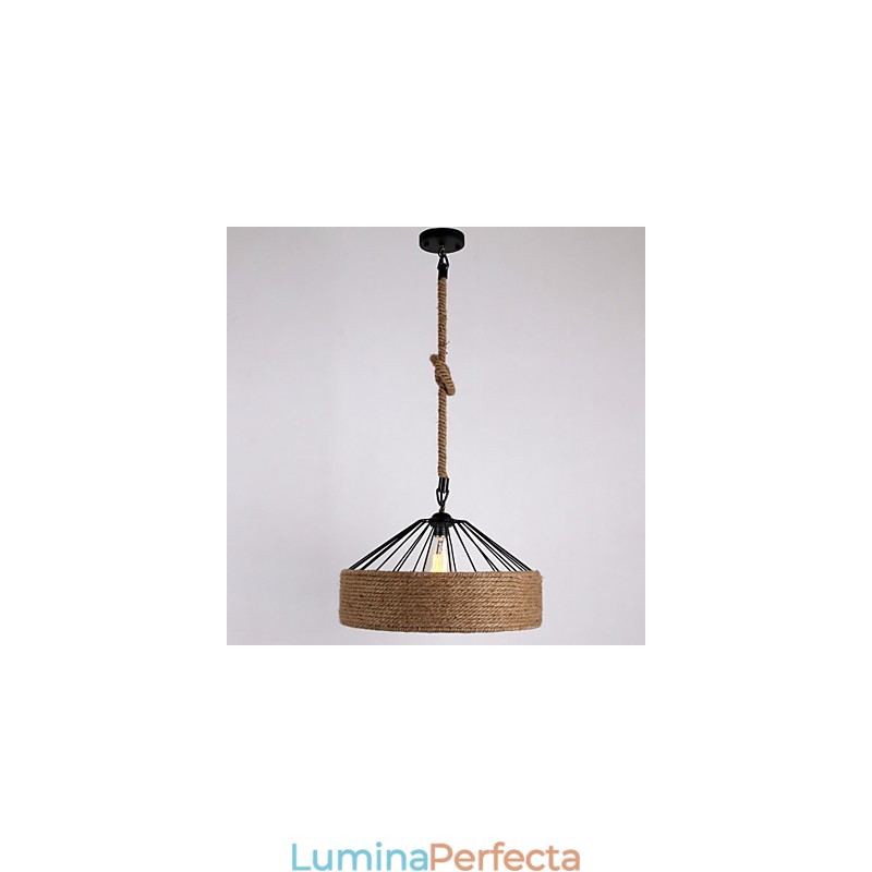 Lampă suspendată frânghie cu 1 lumină, stil mini, țară modernă și contemporană
