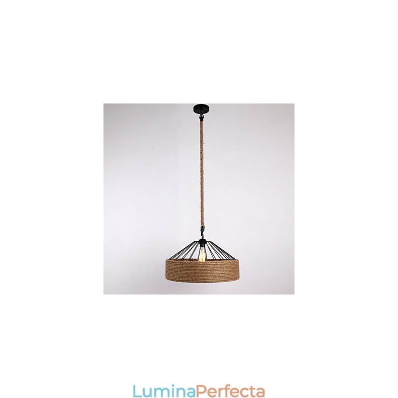 Lampă suspendată frânghie cu 1 lumină, stil mini, țară modernă și contemporană