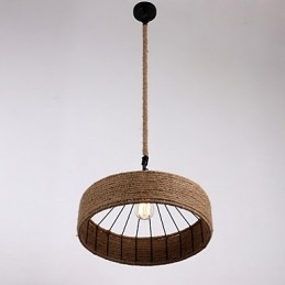 Lampă suspendată frânghie cu 1 lumină, stil mini, țară modernă și contemporană