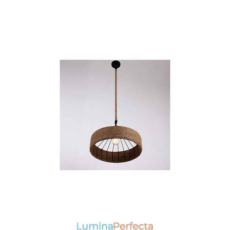 Lampă suspendată frânghie cu 1 lumină, stil mini, țară modernă și contemporană
