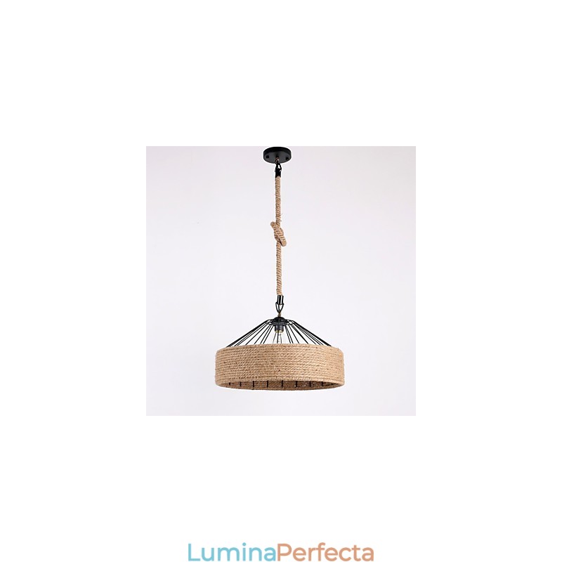 Lampă suspendată frânghie cu 1 lumină, stil mini, țară modernă și contemporană