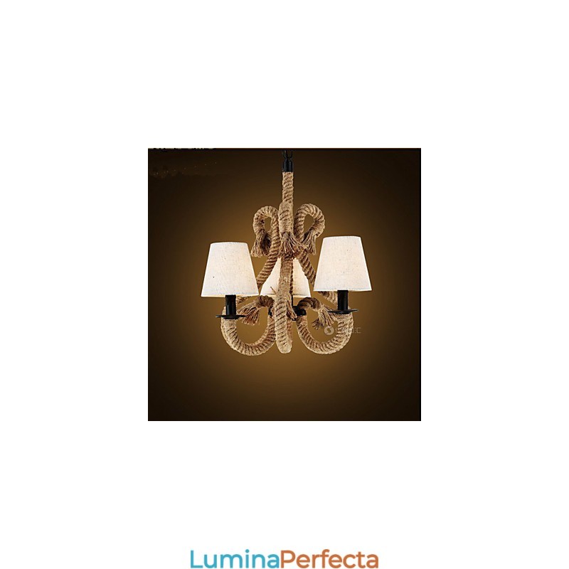 Candelabru de frânghie creativ retro minimalist