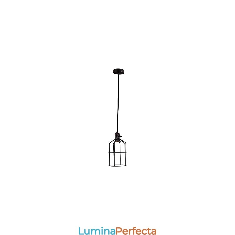Pictură în stil mini retro, lumina suspendată din metal, garaj