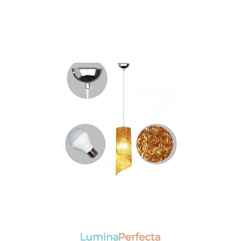 Un singur cap cilindric rotund lung Cilindru din aluminiu Lămpi creative
