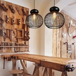 Lampă suspendată din metal retro Designers