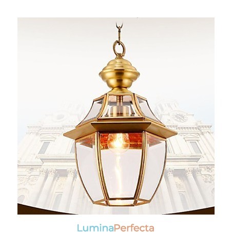 Pandantiv mic de țară americană, din cupru, o singură sticlă C