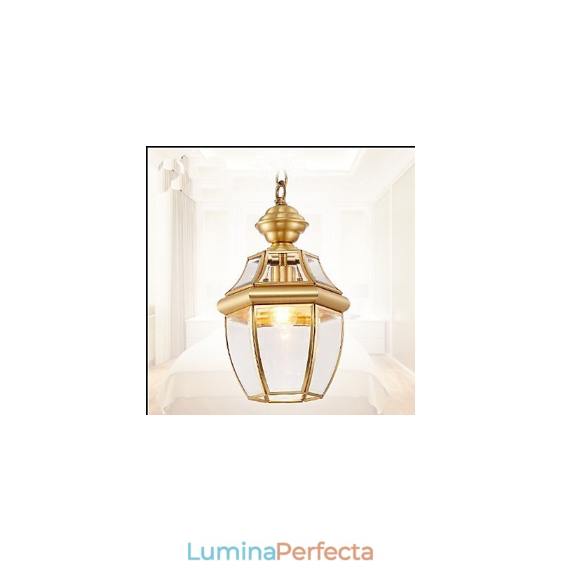 Pandantiv mic de țară americană, din cupru, o singură sticlă C