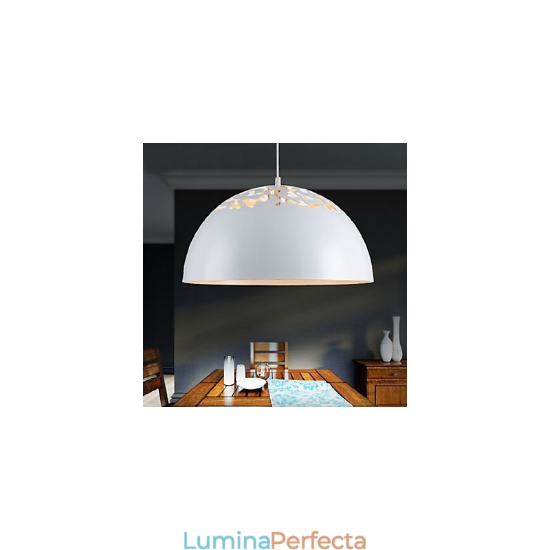 Pandantiv minimalist în stil vintage cu 1 lumină, cu abajur sculptat