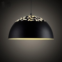 Pandantiv minimalist în stil vintage cu 1 lumină, cu abajur sculptat