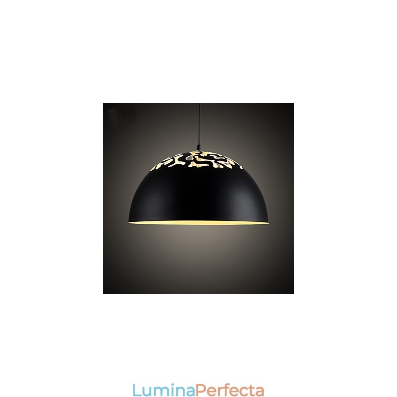 Pandantiv minimalist în stil vintage cu 1 lumină, cu abajur sculptat