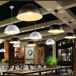 Pandantiv minimalist în stil vintage cu 1 lumină, cu abajur sculptat