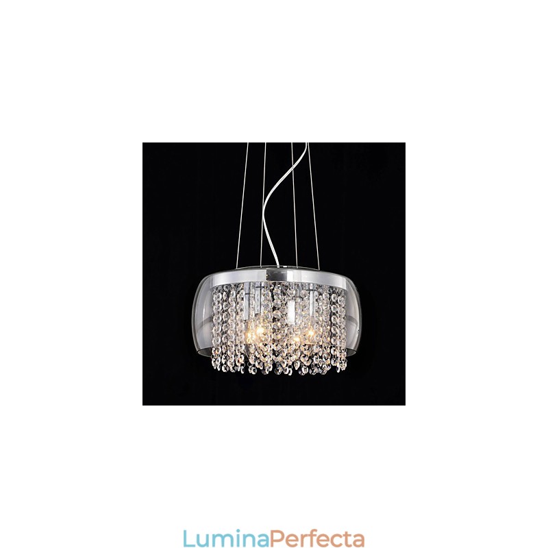 Lampă suspendată cu pictură modernă, contemporană, cristal mini