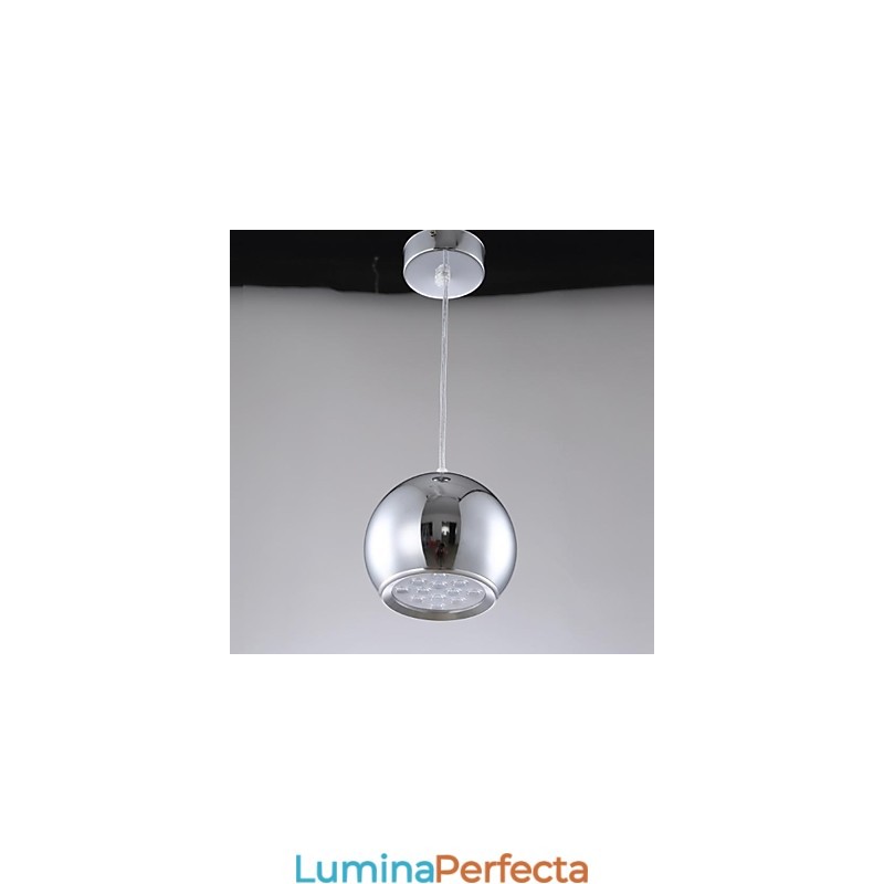 Lampă suspendată din metal galvanizat Globe contemporan modern