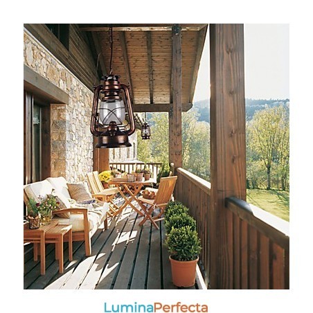 Lanterna de țară Mini Style Bronz Pandantiv