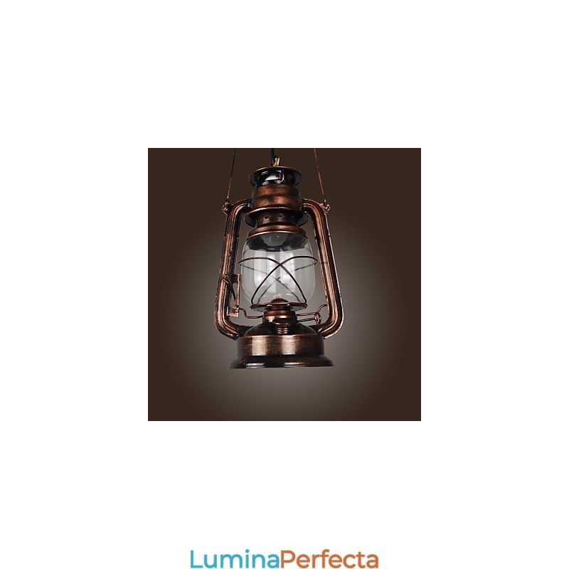 Lanterna de țară Mini Style Bronz Pandantiv