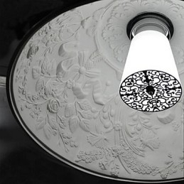 Lampă suspendată din rășină cu pictură modernă contemporană