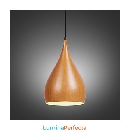 Lampă de suspendare retro Lămpi de pandantiv Cafe din metal din lemn