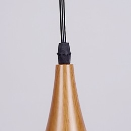 Lampă de suspendare retro Lămpi de pandantiv Cafe din metal din lemn