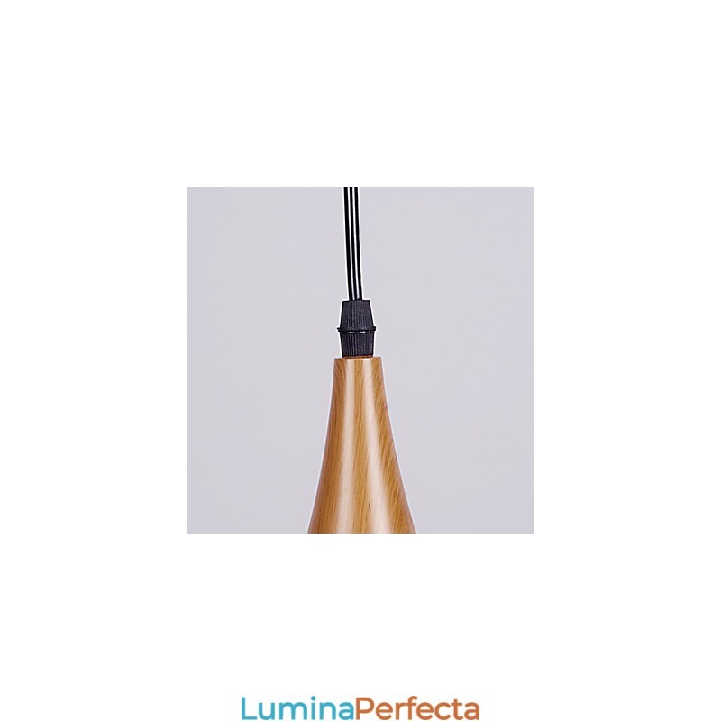 Lampă de suspendare retro Lămpi de pandantiv Cafe din metal din lemn