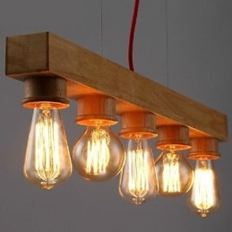 Modern Contemporan Tradițional Clasic Mini Stil Pictură Lemn Bambus Lampă suspendată