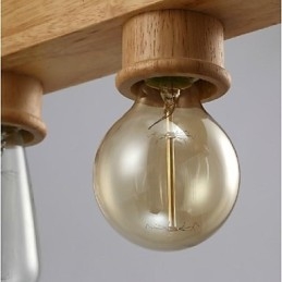 Modern Contemporan Tradițional Clasic Mini Stil Pictură Lemn Bambus Lampă suspendată