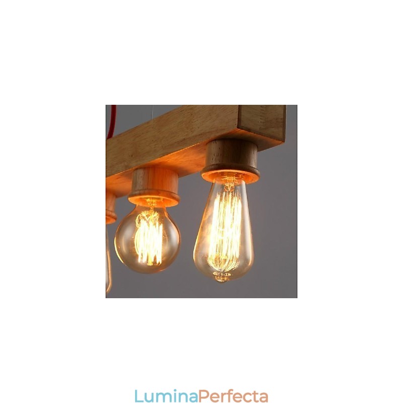 Modern Contemporan Tradițional Clasic Mini Stil Pictură Lemn Bambus Lampă suspendată