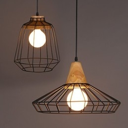 Candelabru Nordic Creativ din Fier Forjat Cafe Retro Net Droplight