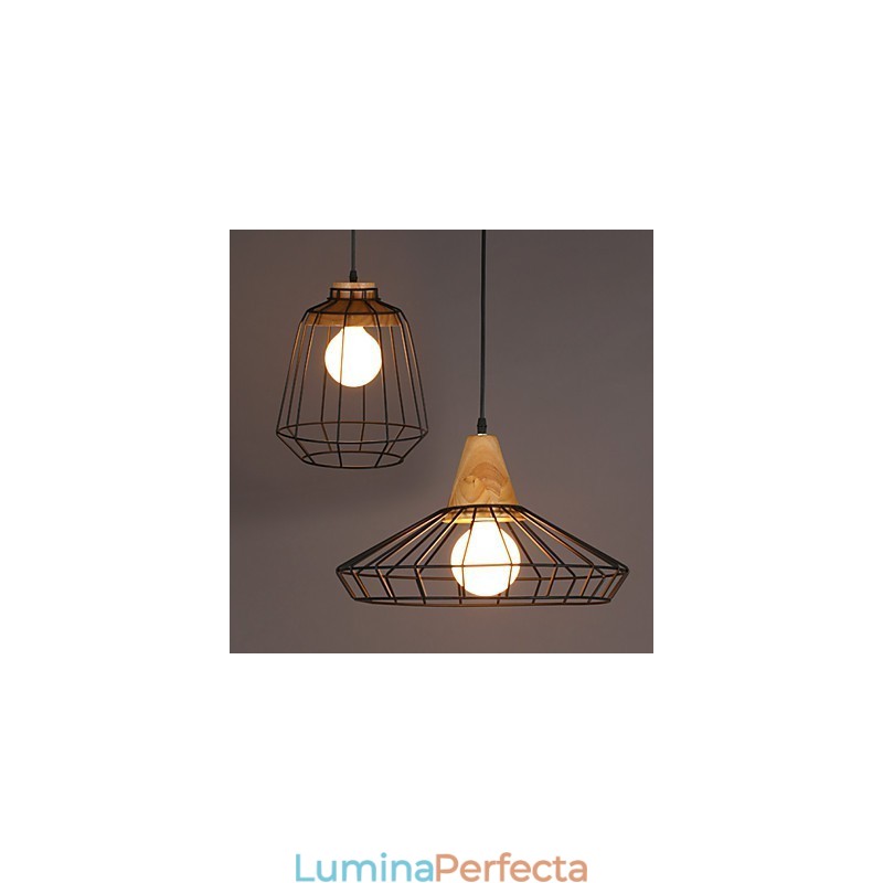 Candelabru Nordic Creativ din Fier Forjat Cafe Retro Net Droplight