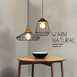 Candelabru Nordic Creativ din Fier Forjat Cafe Retro Net Droplight
