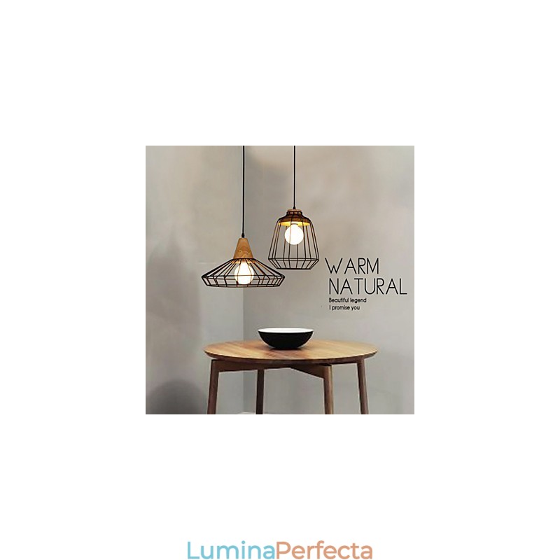 Candelabru Nordic Creativ din Fier Forjat Cafe Retro Net Droplight